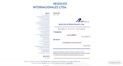 Desktop Screenshot of negociosinternacionalesltda.wordpress.com