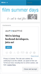Mobile Screenshot of filmsummerdays.wordpress.com
