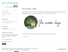 Tablet Screenshot of filmsummerdays.wordpress.com