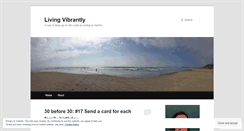 Desktop Screenshot of livingvibrantly.wordpress.com