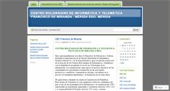 Desktop Screenshot of cbitfranciscodemiranda.wordpress.com