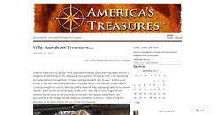 Desktop Screenshot of americastreasures.wordpress.com