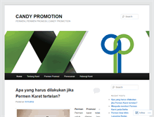 Tablet Screenshot of candypromotion.wordpress.com