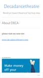 Mobile Screenshot of decadancetheatre.wordpress.com