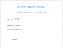 Tablet Screenshot of decadancetheatre.wordpress.com