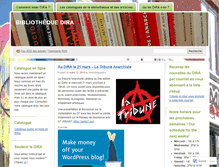 Tablet Screenshot of bibliothequedira.wordpress.com