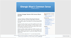 Desktop Screenshot of ghengiskhan.wordpress.com