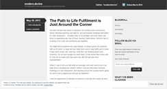 Desktop Screenshot of moderndevine.wordpress.com