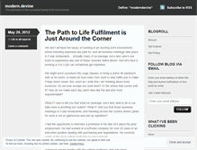 Tablet Screenshot of moderndevine.wordpress.com