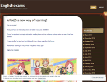 Tablet Screenshot of englishexams.wordpress.com