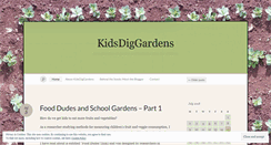 Desktop Screenshot of kidsdiggardens.wordpress.com