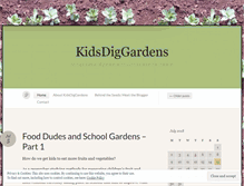 Tablet Screenshot of kidsdiggardens.wordpress.com