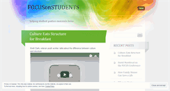 Desktop Screenshot of focusonstudents.wordpress.com