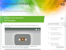 Tablet Screenshot of focusonstudents.wordpress.com