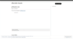 Desktop Screenshot of discretemusic.wordpress.com