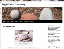 Tablet Screenshot of biggervisionconsulting.wordpress.com