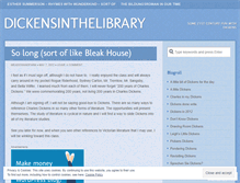 Tablet Screenshot of dickensinthelibrary.wordpress.com