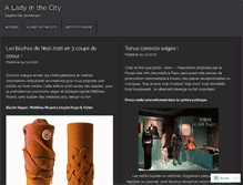 Tablet Screenshot of aladyinthecity.wordpress.com