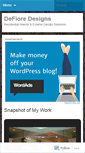 Mobile Screenshot of defioredesigns.wordpress.com