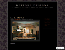 Tablet Screenshot of defioredesigns.wordpress.com