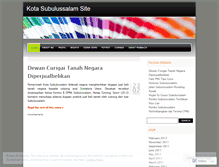 Tablet Screenshot of kotasubulussalam.wordpress.com