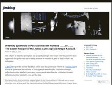 Tablet Screenshot of jimboistic.wordpress.com