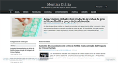 Desktop Screenshot of mentiradiaria.wordpress.com