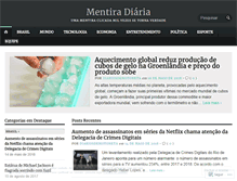 Tablet Screenshot of mentiradiaria.wordpress.com