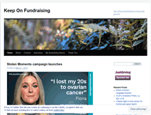 Tablet Screenshot of keeponfundraising.wordpress.com