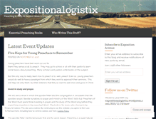 Tablet Screenshot of expositionalogistix.wordpress.com