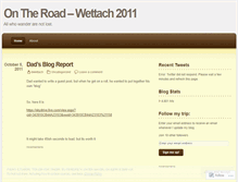Tablet Screenshot of ontheroadwettach2011.wordpress.com