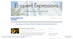 Desktop Screenshot of eloquenceresidences.wordpress.com