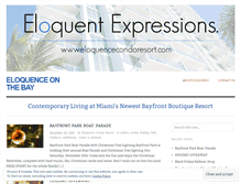 Tablet Screenshot of eloquenceresidences.wordpress.com
