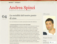 Tablet Screenshot of andreaspinzi.wordpress.com
