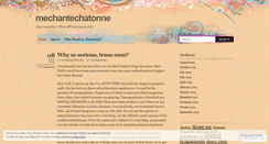 Desktop Screenshot of mechantechatonne.wordpress.com