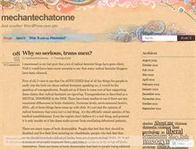 Tablet Screenshot of mechantechatonne.wordpress.com