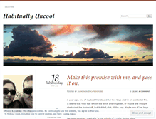 Tablet Screenshot of habituallyuncool.wordpress.com