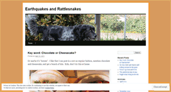 Desktop Screenshot of earthquakesandrattlesnakes.wordpress.com