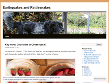 Tablet Screenshot of earthquakesandrattlesnakes.wordpress.com