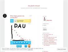 Tablet Screenshot of plasticresume.wordpress.com