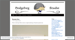 Desktop Screenshot of hedgehogartstudio.wordpress.com