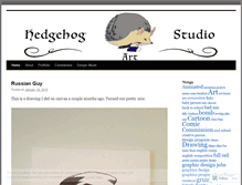 Tablet Screenshot of hedgehogartstudio.wordpress.com