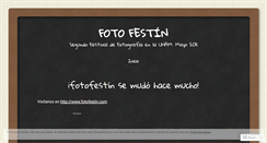 Desktop Screenshot of festivaldefotografia.wordpress.com