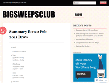 Tablet Screenshot of bigsweepsclub.wordpress.com