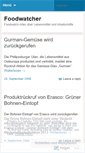 Mobile Screenshot of foodwatcher.wordpress.com