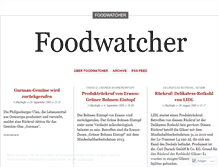 Tablet Screenshot of foodwatcher.wordpress.com