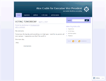 Tablet Screenshot of alexforevp.wordpress.com