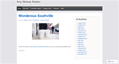 Desktop Screenshot of amyskelton.wordpress.com