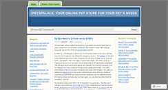 Desktop Screenshot of 1petspalace.wordpress.com