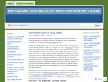 Tablet Screenshot of 1petspalace.wordpress.com